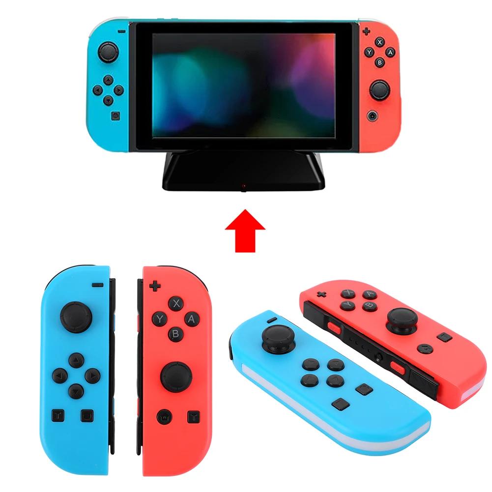 Для контроллера Nintendo Switch Joy-Con Беспроводной контроллер Левый и Правый Совместимый с Bluetooth Игровой контроллер RGB-подсветка 3D-джойстик