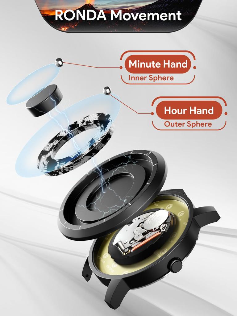 Магнитные часы EUTOUR с камуфляжем, стильные и простые, повседневные, кварцевые, водозащита 3 АТМ, 40 мм, с черным полимерным ремешком, циферблат для мужчин, механизм, устойчивость, циферблат,