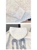 Autumn Unisex Letter Print Embroidered Hoodie - Casual Trendy Loose Fit