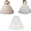 Children 3 Hoops Tutu Skirt White Lace Princess Skirt Flower Crinoline Skirt Petticoat