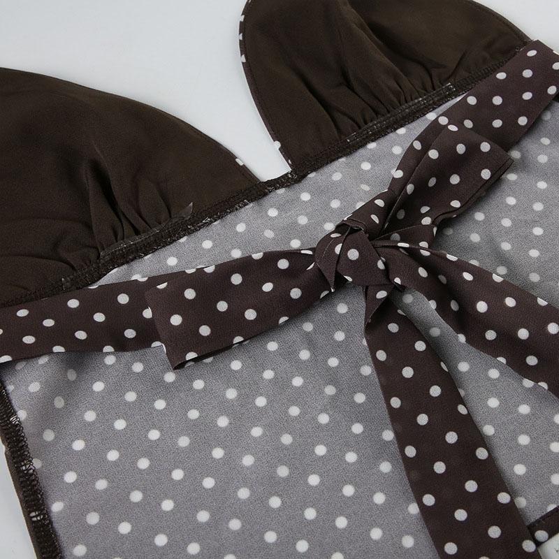 Топ y2k Летний женский жилет в горошек на бретелях-спагетти, без рукавов, майка с шарфом, винтажная одежда, уличная одежда