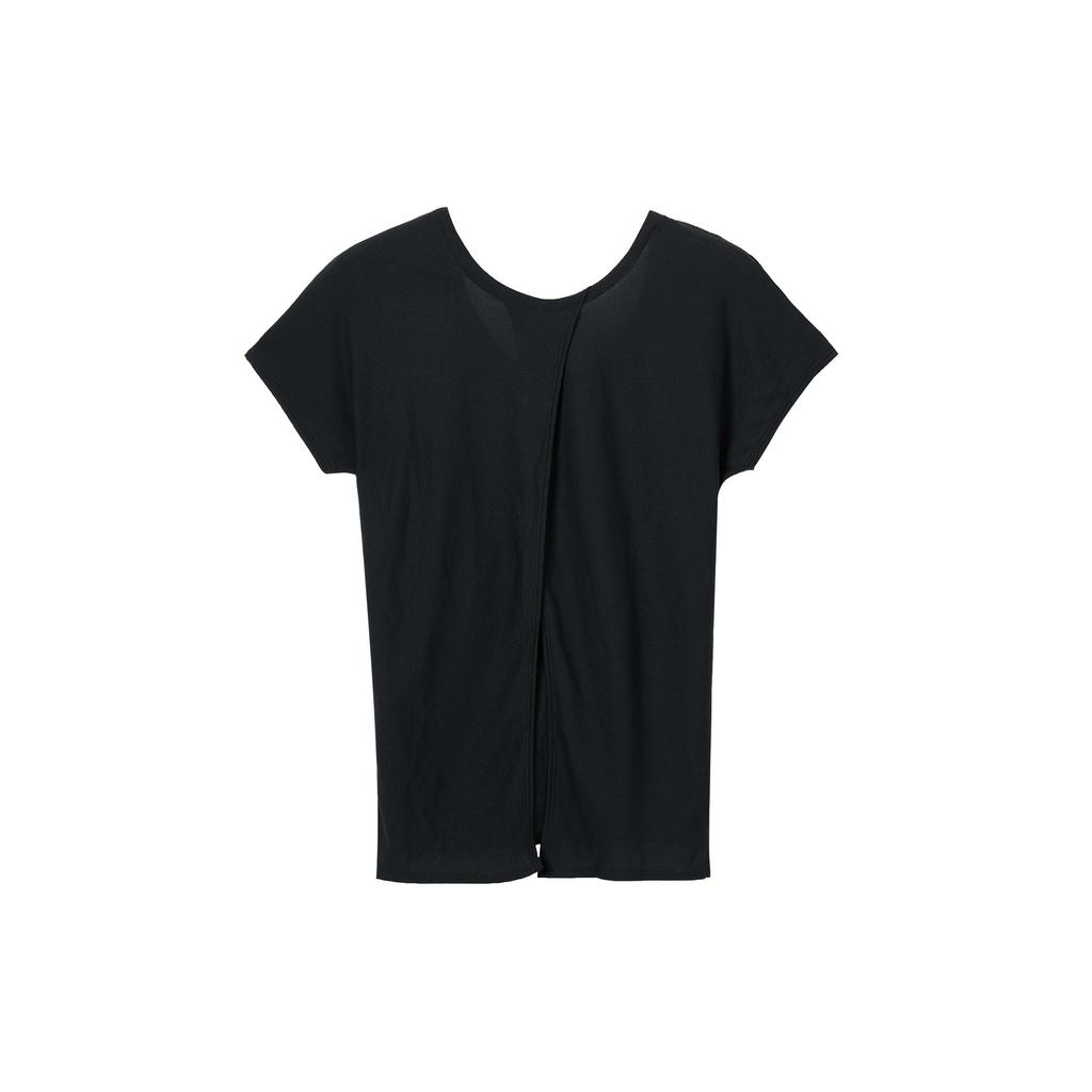 Nike T Shirts Women's Black Crew Neck Moderate Straight Fit CZ9607-010