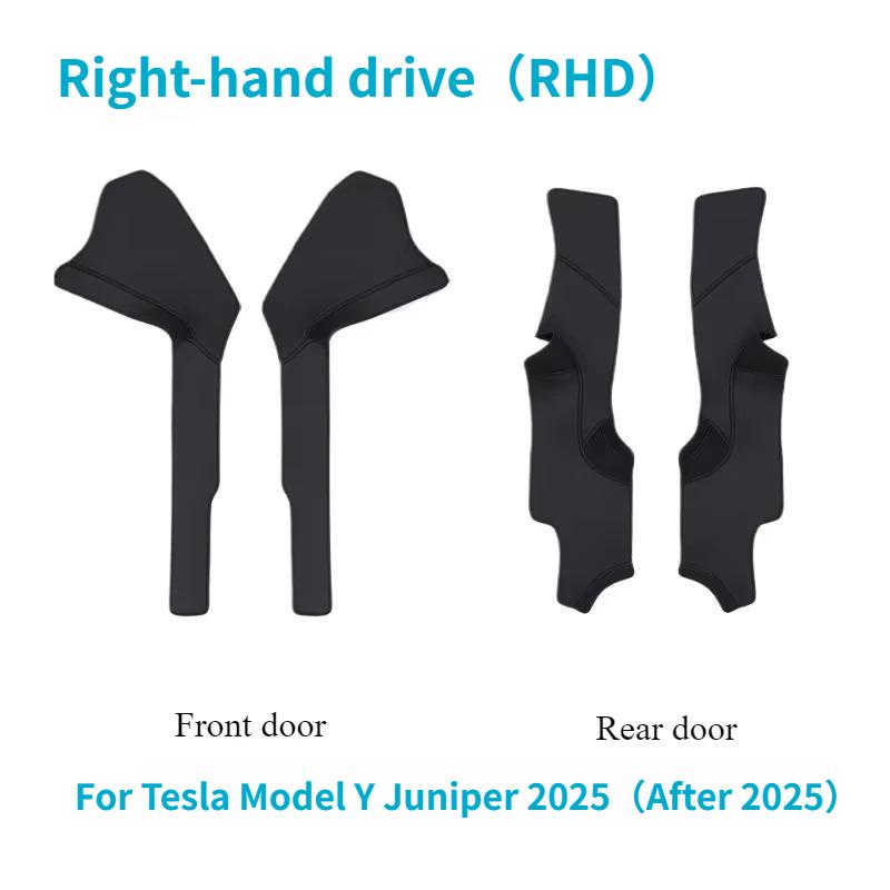 Для Tesla Model 3 Highland Model Y Juniper ПУ Передняя Задняя Накладка на Порог Двери Сиденье Защитная Накладка от Пинания Угловая Защита Аксессуары