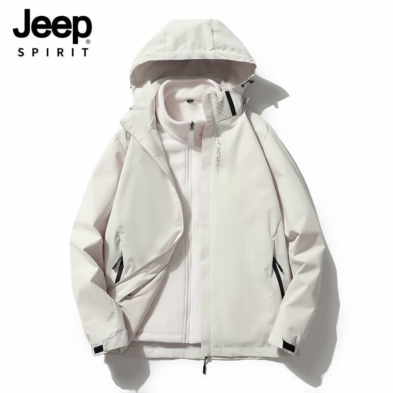 Мужская куртка-ветровка JEEP SPIRIT с капюшоном для активного отдыха