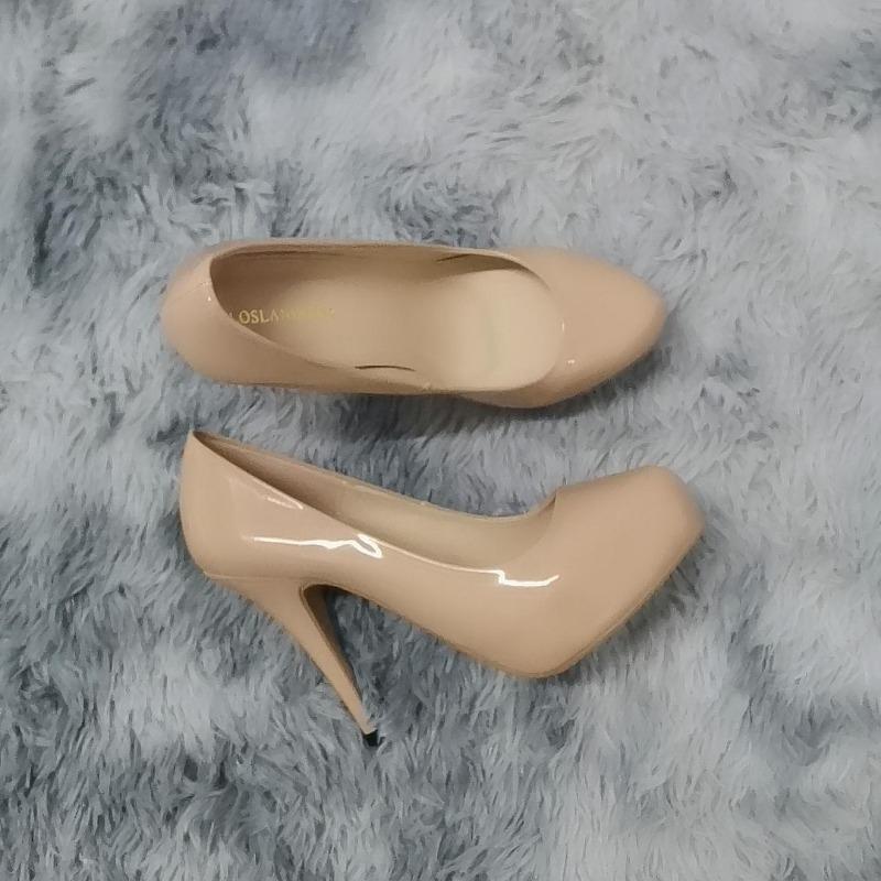 Новые женские туфли-лодочки осенние туфли с круглым носком на высоком каблуке модные сексуальные туфли на каблуке 12 см на банкетной платформе туфли-шпильки свадебные туфли для выпускного вечера больших размеров