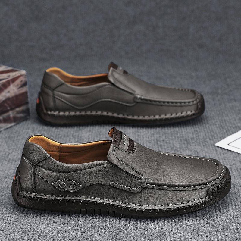 Мужская обувь из натуральной кожи ручной работы, повседневная, роскошный бренд, мужские лоферы, дышащие слипоны, итальянская обувь для вождения, Chaussure Homme