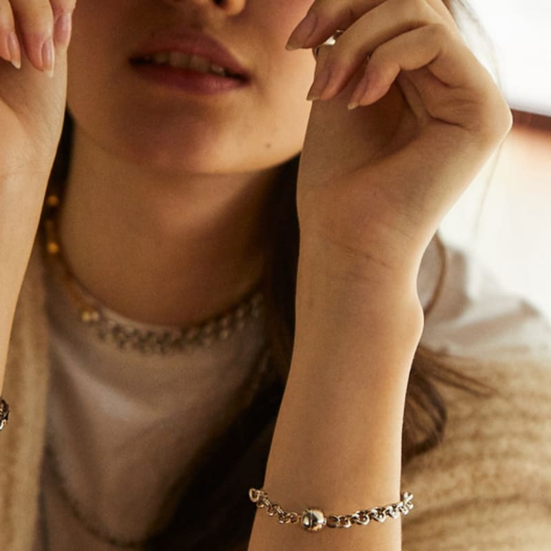 Pepe Zoo [Komodo] Rolo Silver Two-Way Bracelet/Necklace