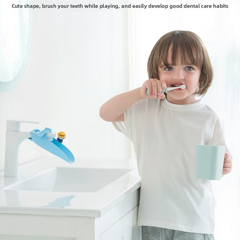 Cartoon Silicone Faucet Extender for Kids Baby Hand Washing Splash Proof Water Guide Sink Accessory Home Child Kitchen Supplies