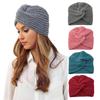 European & American Bohemian Imitation Cashmere Knit Beanie & Indian-Style Headscarf