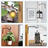 Outdoor Hanging Plant Bracket Plant Hanger Strong Load-bearing Easy To Install S-shaped Bird Feeder Flower Basket Wall Hook