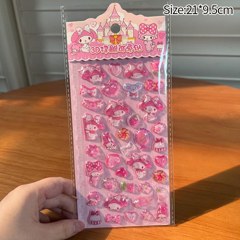 Мультяшная наклейка Sanrio Хелло Китти Куроми Моя Мелоди Эстетичная наклейка Киннаморолл DIY Скрапбукинг Bonbon Drop Наклейка Подарок на вечеринку