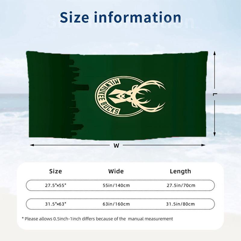 Milwaukee Bucks Beach towels also serve as bath towels summer essential a musthave for the outdoors the beach and the pool
