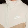 Nike Casual Sportswear Color Block Stand Collar Zip Jacket And Elastic Cuffed Pants Kids Sets Light-Bone FD3067-072