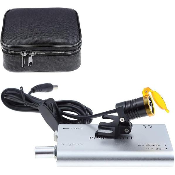 Стоматологический 3 Вт Портативный Светодиодный Налобный Фонарь Налобный Фонарь, 3 Вт Светодиодный Налобный Фонарь с Пластиковым Зажимом и Фильтром для Медицинского Бинокулярного Увеличителя