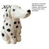 Artistic Wood Craft Gift Handmade Dalmatian Dog Wooden Ornament, Hand Carved Basswood Niche for Her Animal Figurine, Creative Sculpture Home