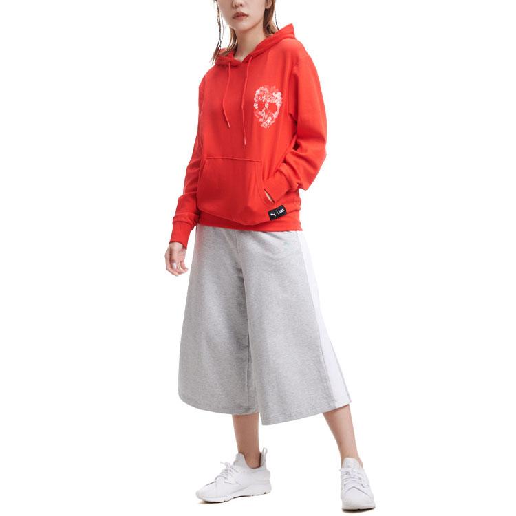 Puma X BT Printed Loose Hoodie Unisex Tops Red 578223-11