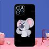 Cute cartoon watercolor animal koala Case For iPhone 16 15 13 11 14 Pro Max 12 Mini Plus XR X XS Max Silicone Phone Cover