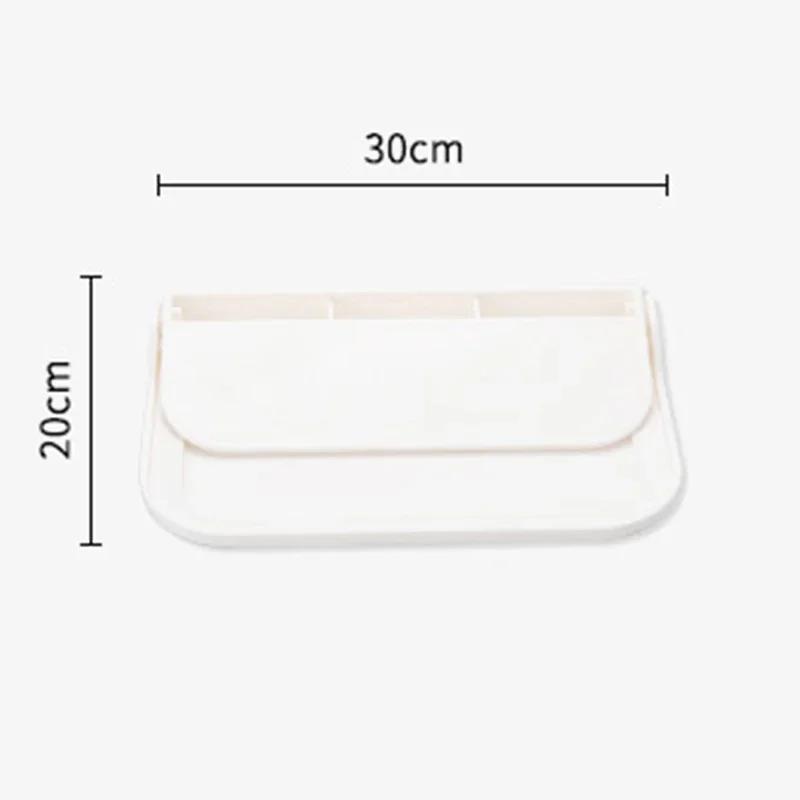 Складная настенная полка, экономящая место, складная стойка для хранения, держатель для телефона без перфорации, лоток для хранения маршрутизатора Wi-Fi, органайзер для ванной комнаты