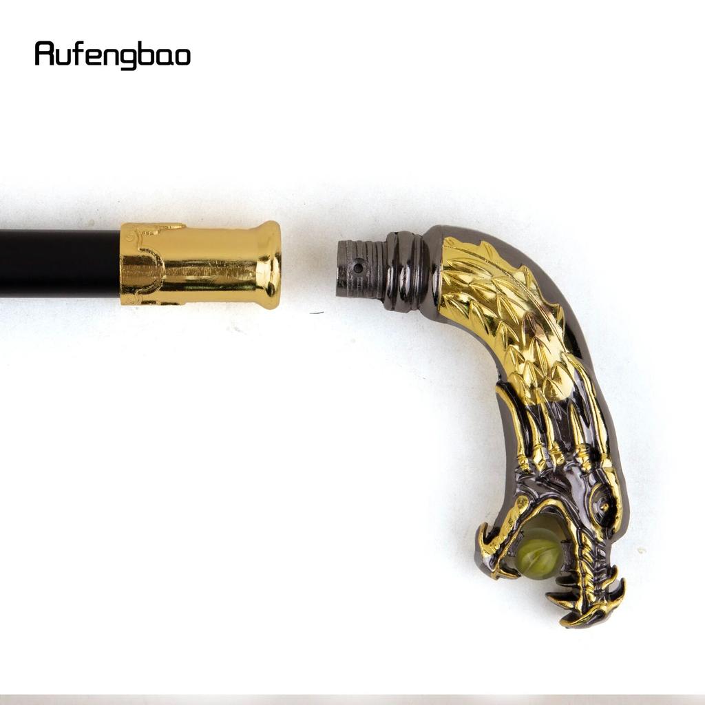 Роскошная трость с золотой, черной ручкой дракона, модная элегантная трость для вечеринки, декоративная ручка для трости для косплея, ручка Crosier 90 см