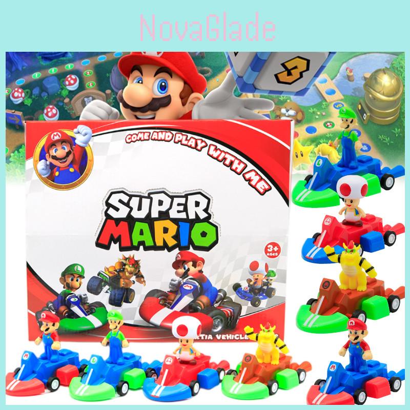 Adorable Super Mario Mushroom Head Kart Toys Brain-boosting Playthings For Children