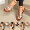 Women Sandals Woman Summer Hollow Out Roman Shoes 2022 Women's Gladiator Open Toe Beach Flats Ladies Footwear Plus Size