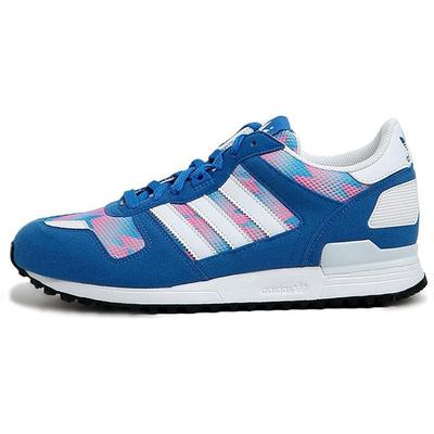 Originals ZX 700 Удобные Универсальные Амортизирующие Нескользящие Низкие Повседневные Кроссовки Женские синие AQ3186
