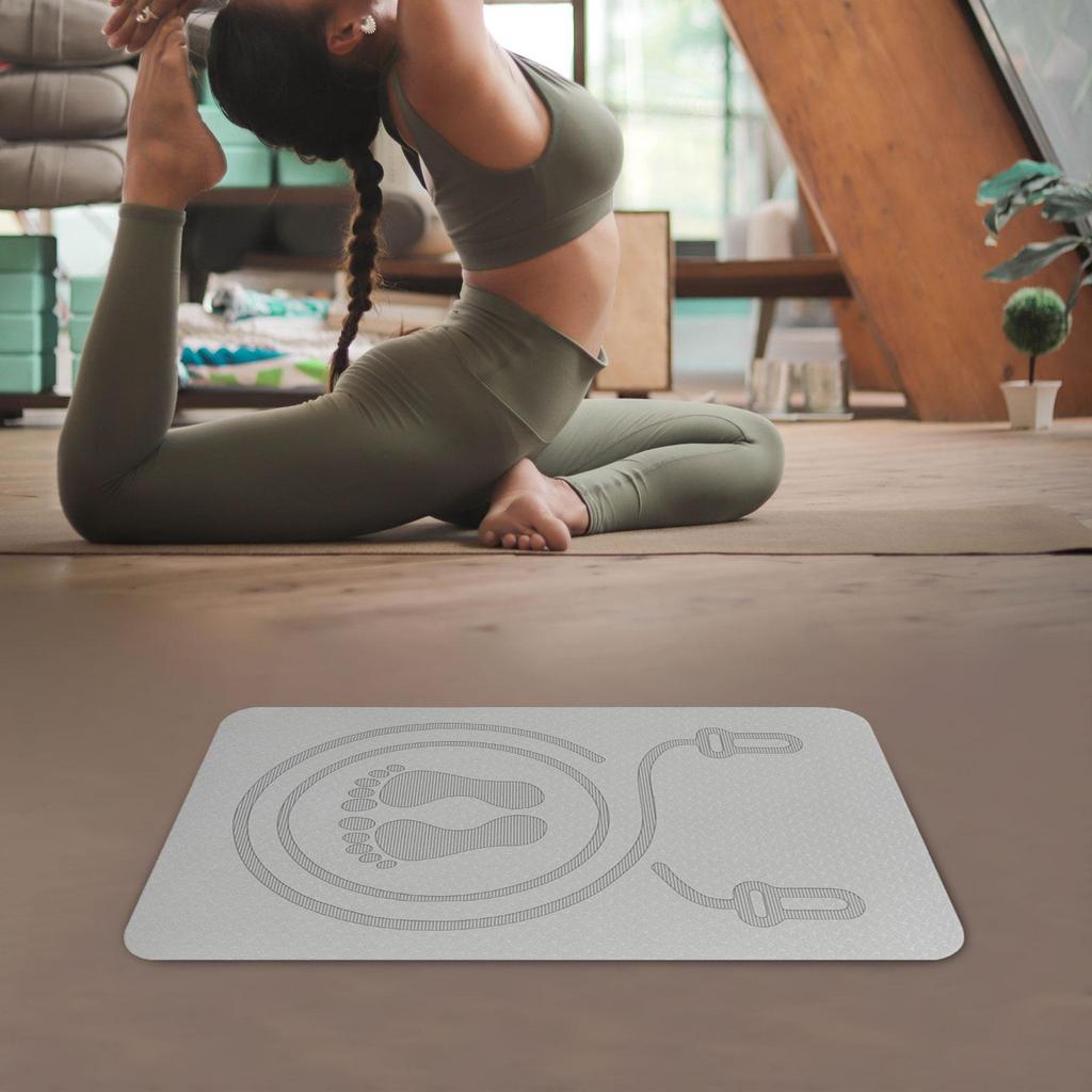 Jump Rope Mat 8mm Thick Anti Slip 60x40 cm for Home Gym Flooring Workout Mat