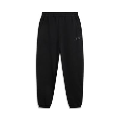 Спортивные вязаные брюки Li Ning Fitness Series с вышивкой логотипа и манжетами для мужчин AKLV973-1