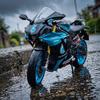 1:9 Alloy Metal Diecast Model Motorcycle Compatible With Yamaha YZF R1M Decoration Ornaments Miniatures Collectibles Hobby Gift