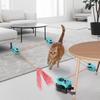 Adjustable Speed Interactive Cat Toy Mental Stimulation Cat Running Wheel  Bored Kitten