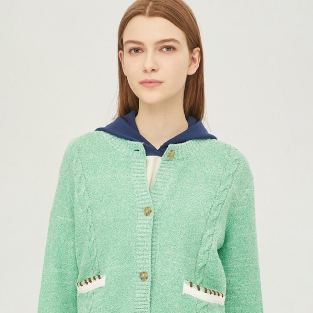 Benetton Benetton Airplane Patch Knit Cardigan Bakc13311 Gn