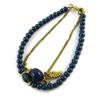 [N9220] - Golden Blue 'Minéralia' Designer Bracelet
