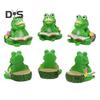 3 шт. лягушачьи ножки для тазика смоляные подкладки для цветочных горшков моделирование животных прочный регулируемый уличный кронштейн для цветочного горшка