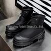 2024 Black Martin Retro Men's High-Top Motorcycle Boots with Thick Sole and Height-Enhancing Features
