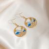 Trendy Cute Animal Drop Dangle Earrings For Women Girls Cat Rabbit Koi Dragon Colorful Enamel Golor Color Earrings Pendientes