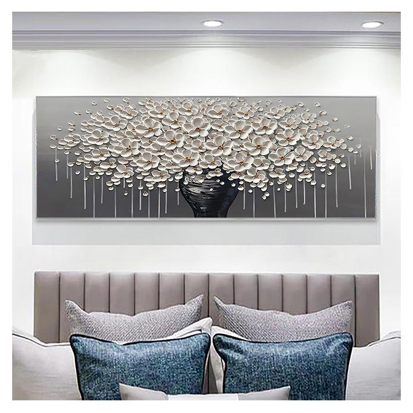 Денежное дерево цветок картина маслом на холсте абстрактный домашний декор стены художественная картина для гостиной подарок современная ручная роспись большое золото