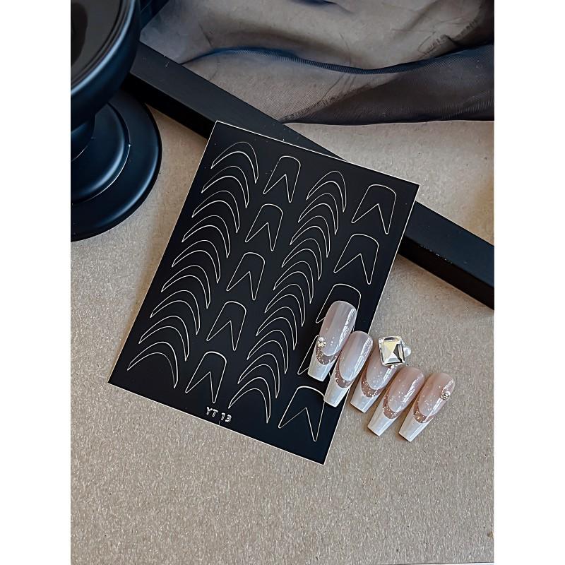 Halloween Nail Art Stickers Skull Pumpkin Bat Ghost Self-Adhesive Hollow Decals DIY Manicure