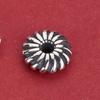 Бусина-разделитель S925 Стерлинговое Серебро Спираль Шлифованный Диск для Браслетов DIY