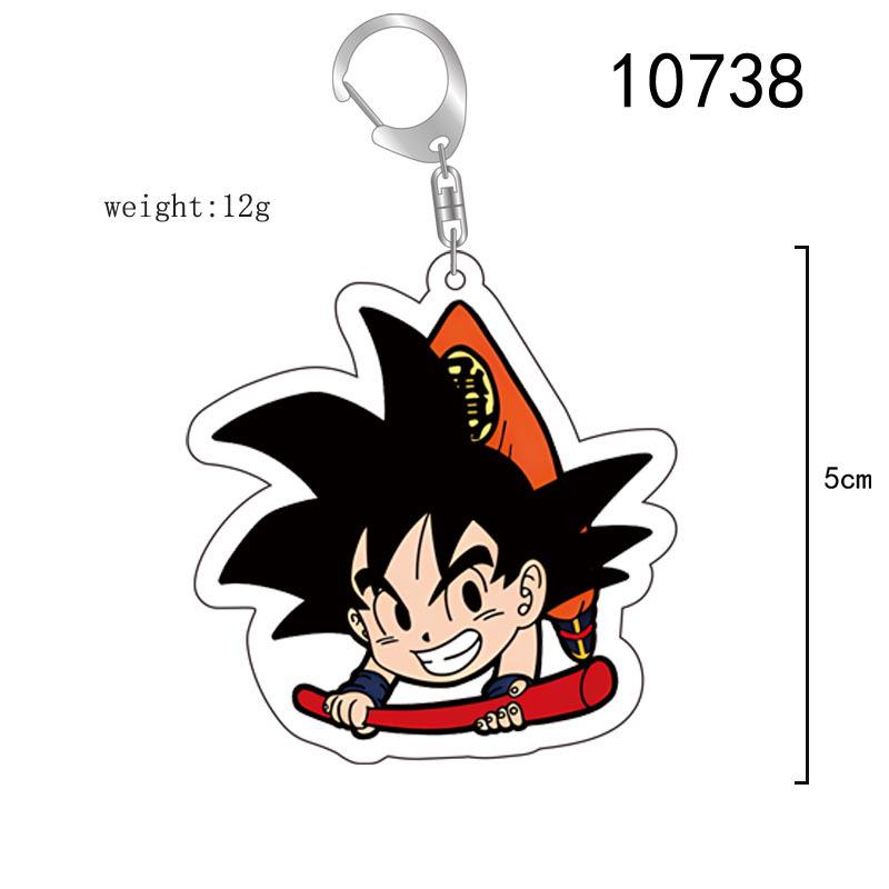 Ключница Акриловая Dragon Ball Goku - Двусторонняя Мультяшная Подвеска Подарок