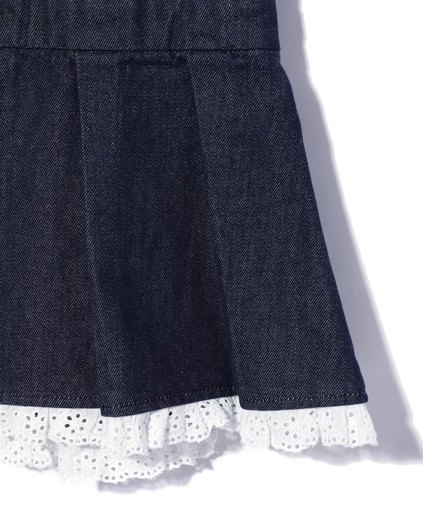 Yuhee Denim Tube Top Dress Blue