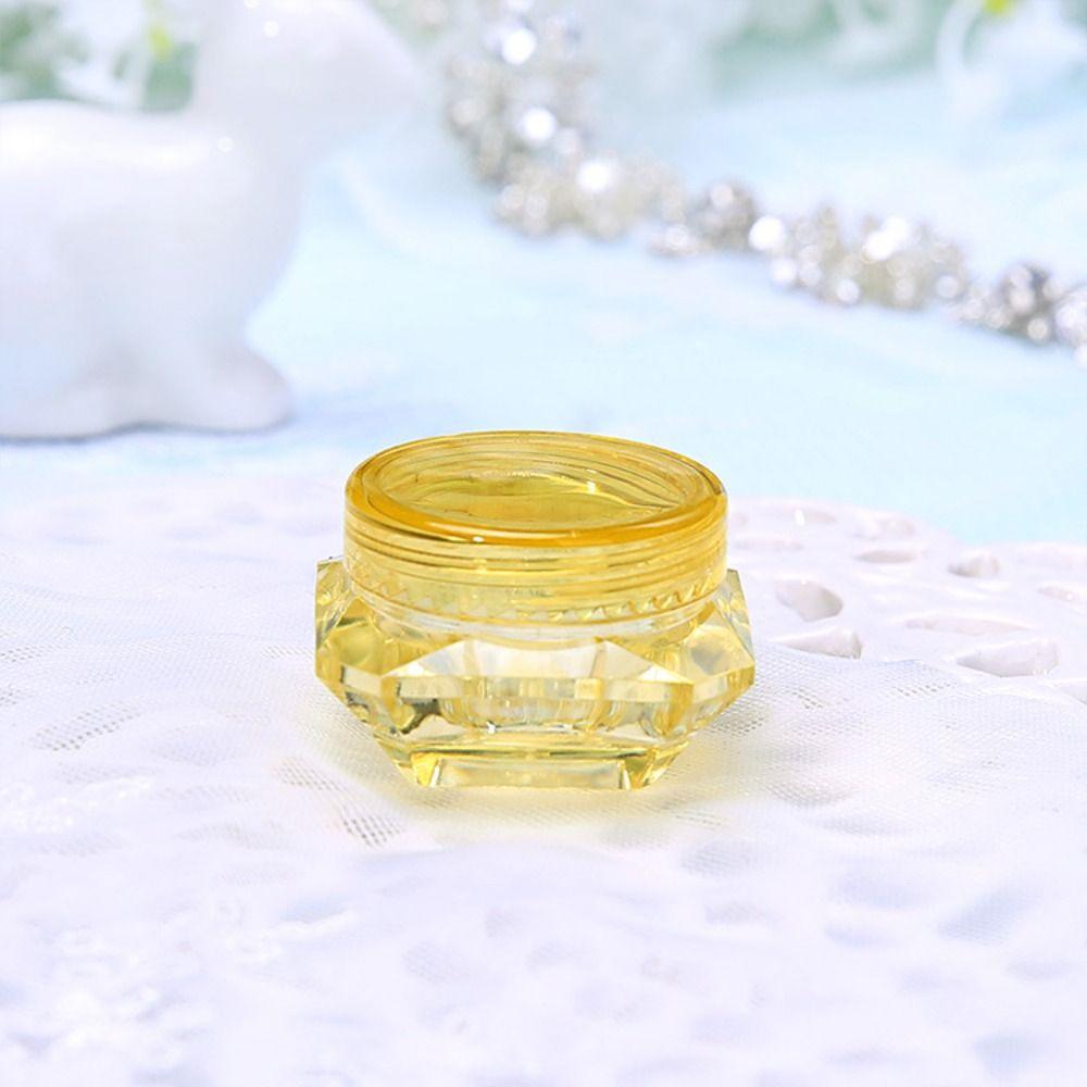 5g Polystyrene Trial Sample Box Transparent Refillable Bottles New Diamond Shaped Facial Cream Box