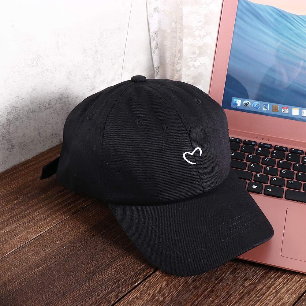 Men Baseball Caps Couple Cap Snapback Cotton Peaked Cap Sun Hat Baseball Caps Heart Embroidery Caps