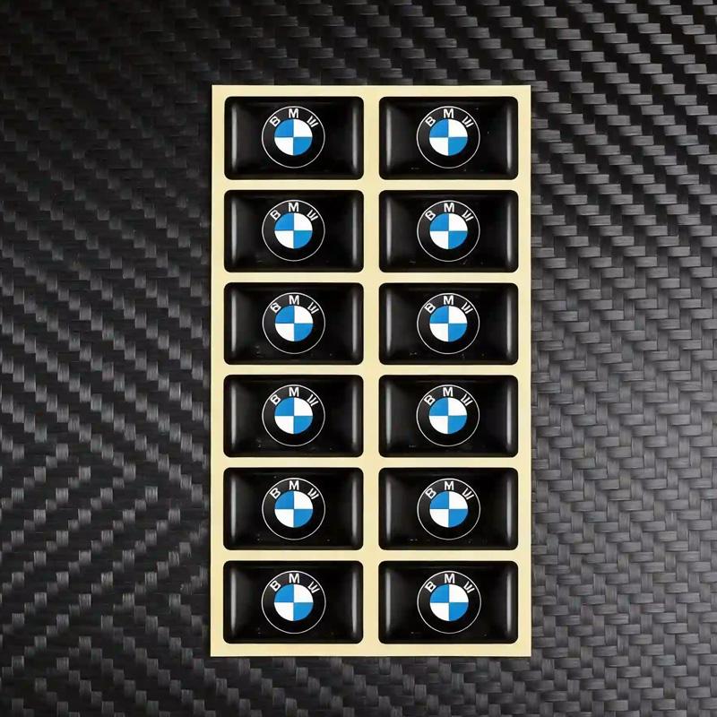 BBKQ7 Car Wheel Steering Wheel Wheel Hub Caps Badge Decal Decor Stickers For BMW M Power X1 X3 X5 X6 3 5 7 Series E46 E90 F30 G20