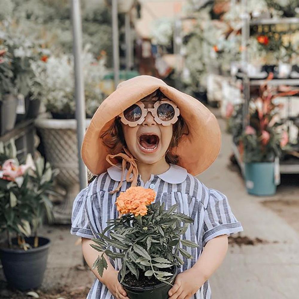 Cotton Linen Baby Sun Hat Summer Autumn Big Brim Kids Caps for Girls Boys Panama Children Bucket Hats for Beach Travel 9M-4Y