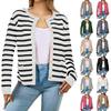 Women's Cardigan Sweater  Clothing Fashion Cropped Jacket Trendy Casual Long Sleeve Top