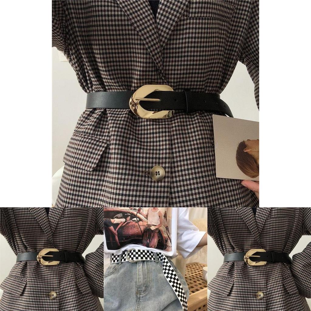 Модный женский пояс на талию из черной искусственной кожи для создания непринужденного стиля с платьями и блейзерами Осень Это