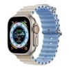 Ремешок для часов Apple Marine: Двухцветный силиконовый ремешок для Apple Watch 8/7/SE/Ultra — идеально подходит для занятий спортом