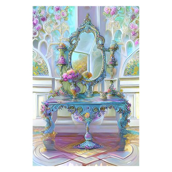 DIY 5D Diamond Art Kit Книжный шкаф Комод Узор Повышение креативности Уменьшение стресса Развивайте терпение Вышивка Мозаика Вышивка крестиком Украшение дома