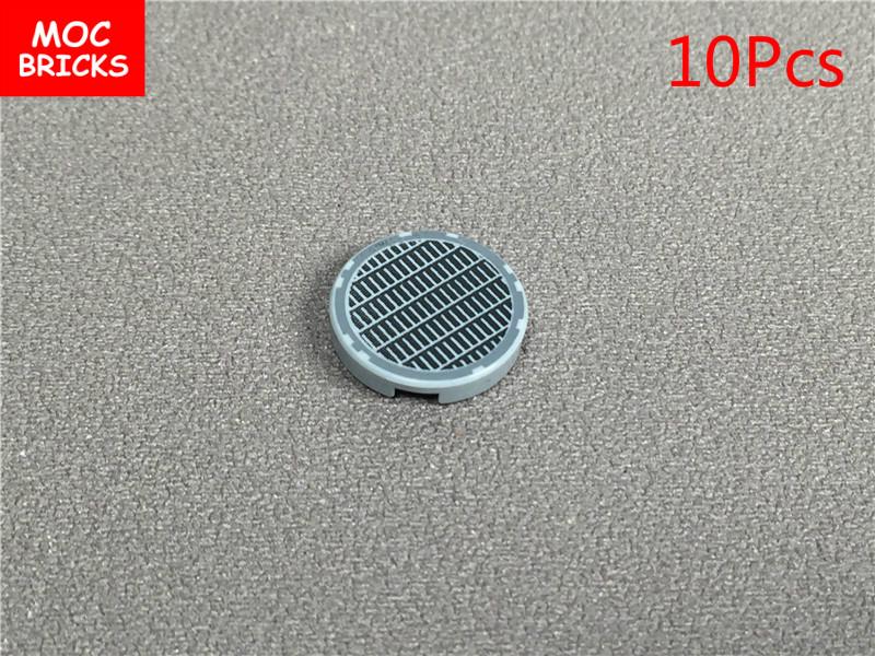 MOC Bricks DIY Printed Tile 1x1 1x2 2x2 2x3 1x4 Solar Panel Gauge Map Compass Assembled Building Block Accessories Kids Toy Gift