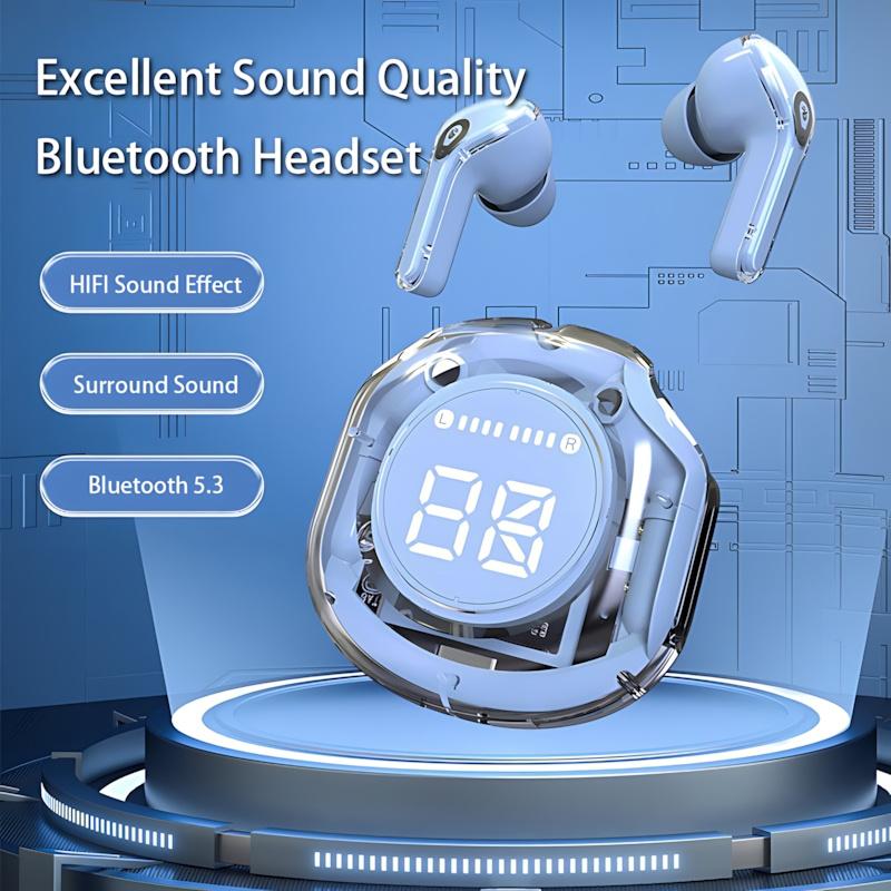 Наушники JYL TS T8 PRO для геймеров Светодиодный дисплей Пластик